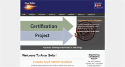 Desktop Screenshot of anarsolar.com